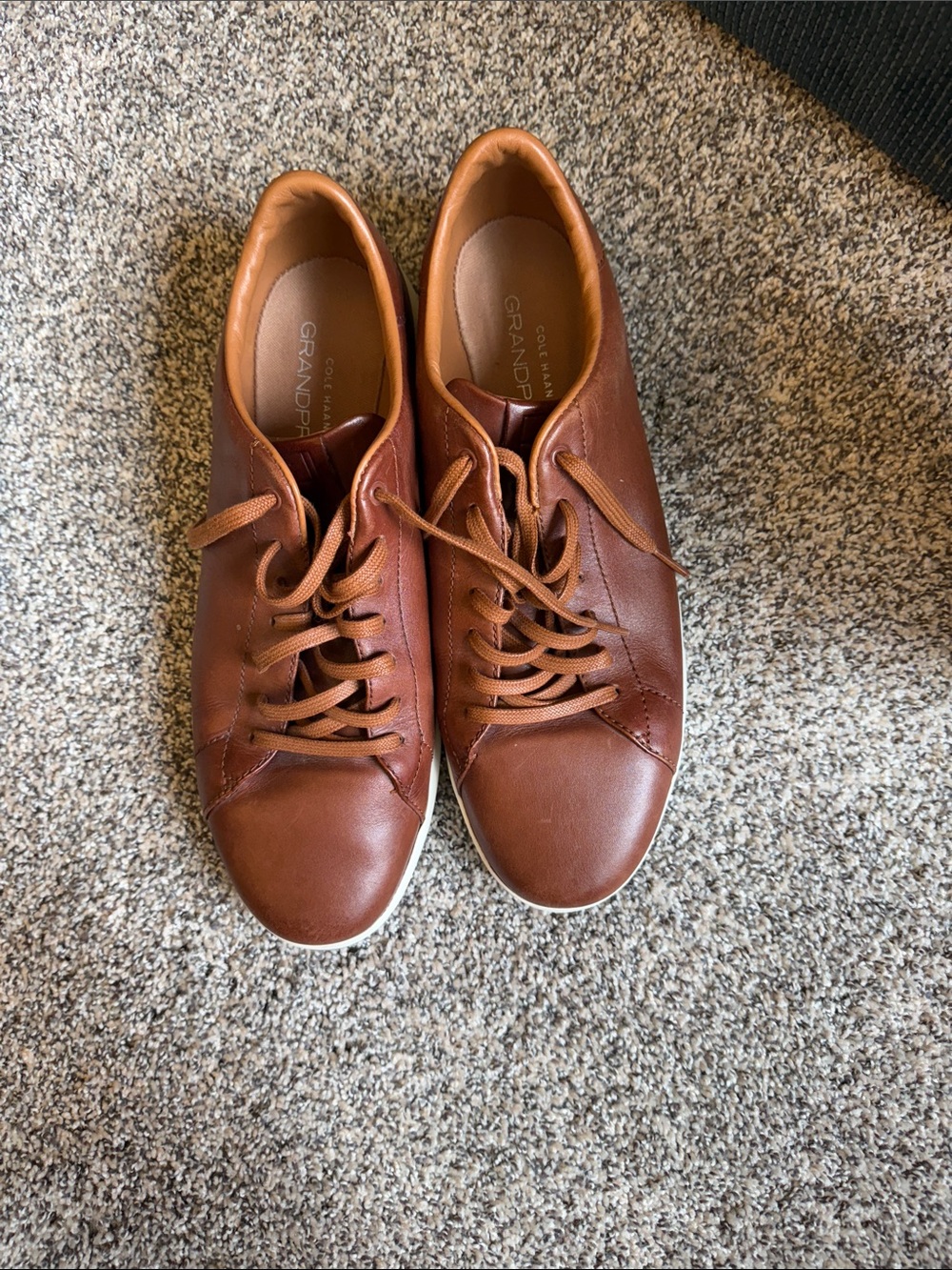 Men’s Cole Haan Tan/Brown Leather Low-Top Sneakers